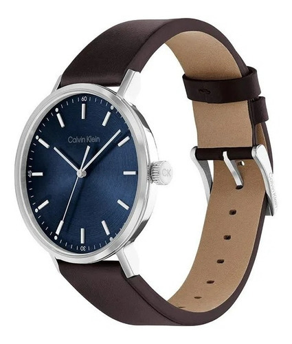 Reloj Calvin Klein Modern Para Hombre 25200052 Color del bisel Plateado
