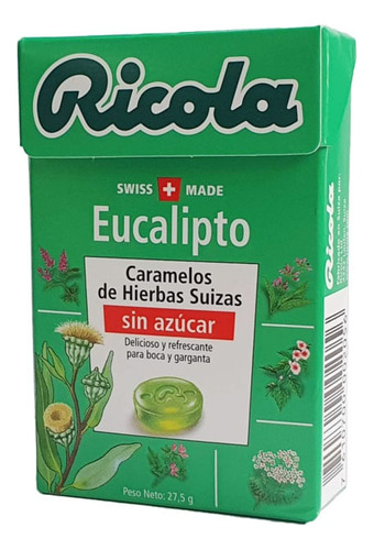 Caramelo Ricola Eucalipto Sin Azucar X 27.5g