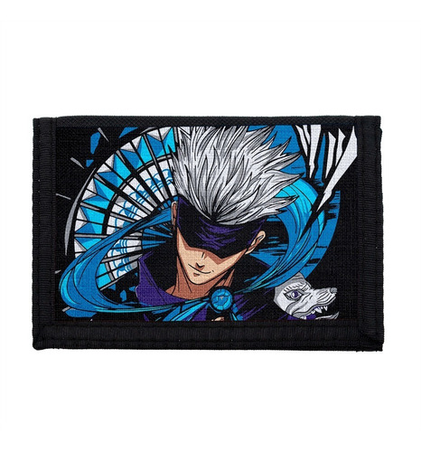 Billetera Nylon Satoru Gojo 4 Jujutsu Kaisen Anime Velcro