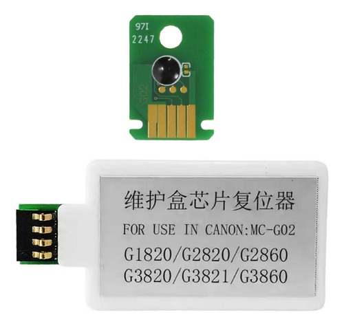Reseteador Y Chip Para Canon Mc-g02 G610 G3160 G3260 G3260