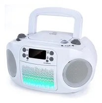 Comprar Gc09 Kids Boombox: Reproductor De Cd De Carga Superior, Conectividad Bluetooth Para Teléfonos Inteligentes, Conectividad Aux, Usb, Radio Y Mp3,función De Canto, Blanco