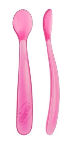 Imagen 2 de 4 de Cuchara Blanda Silicona Bebe 6m+ Softly Spoon X2 Chicco