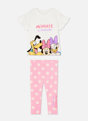 Set Playera Y Pantalon Rosa De Minnie Mouse Disney Original