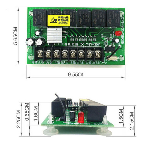 Controlador Rc 2.4ghz 6 Canales Controlador De Transmisor A