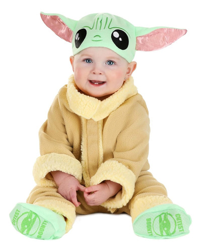 Star Wars Baby Grogu Costume - Mandalorian Infant Yoda Disfr