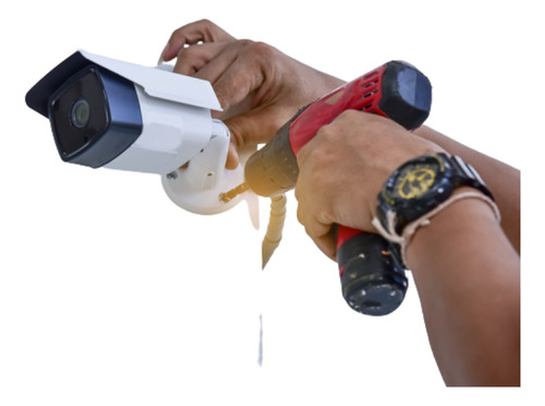 Instalación Cámara De Vigilancia Ip Hd Gadnicdahuahikvision Blanco