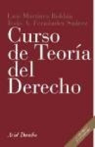Libro - Curso De Teoria Del Derecho (coleccion Ariel Derech