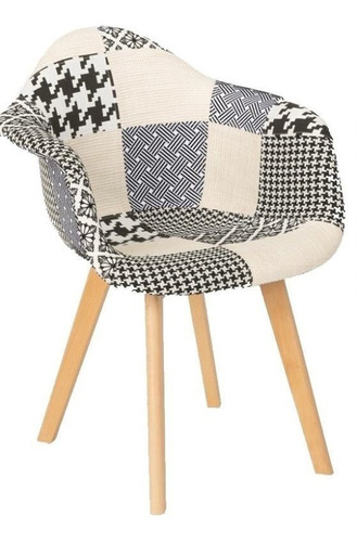Butaca Patchwork Sitial Madera Estilo Vintage Cantidad De Sillas Por Set 1 Estructura De La Silla Chess