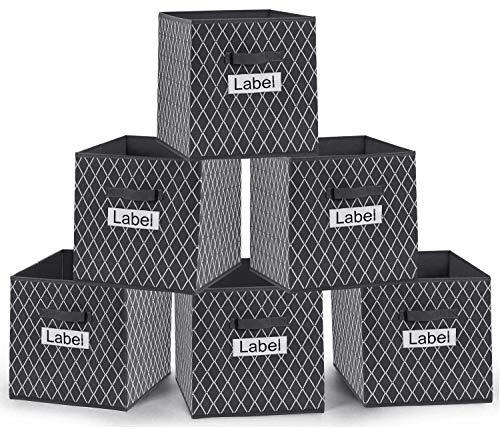 Imagen 1 de 2 de Cubos De Almacenamiento 13 X 13, Cestas Plegables De Tela Cu