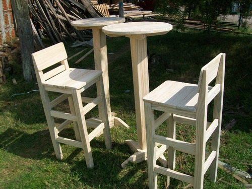 Banquetas Y Taburetes De Madera Para Barra , Muy Reforzadas.