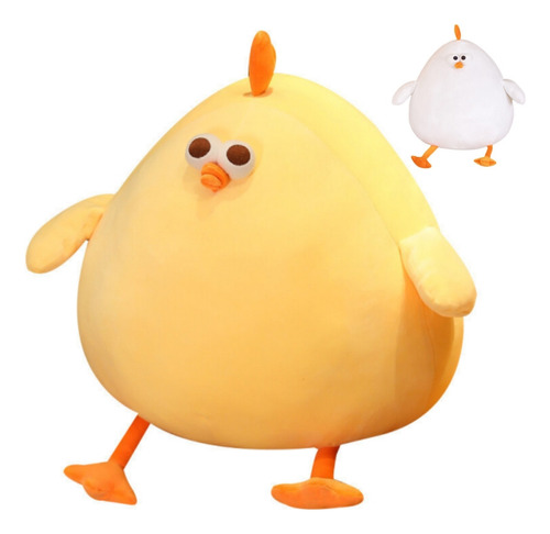 Peluche De Peluche Con Forma De Pollo Gordo Amarillo De 50 C