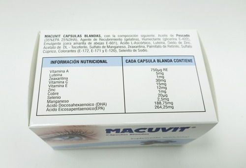Vitaminas Oculares Macuvit