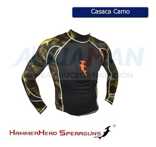 Aquamar Casaca Lycra Con Neopreno Camo Hammerhead Aquaman