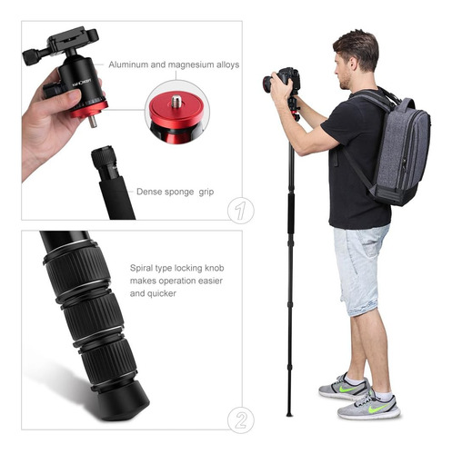 Tripode Para Camara Dslr Universal / Negro | K&f Concept