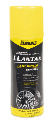 Simoniz Llantax Limpiador Renovador De Llantas 250 Ml