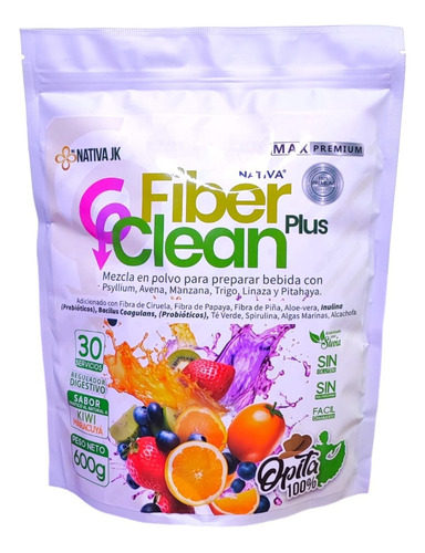 Fibra Clean Kiwi / Maracuya - g a $50