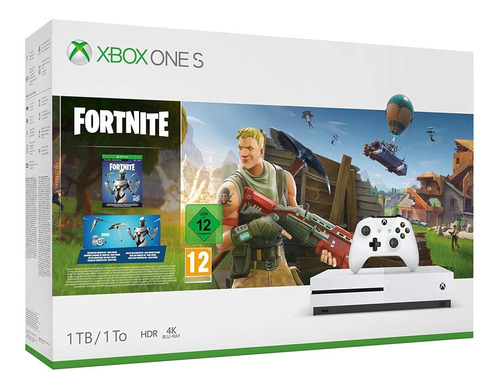 Microsoft Xbox One S 1tb Fortnite Color  White