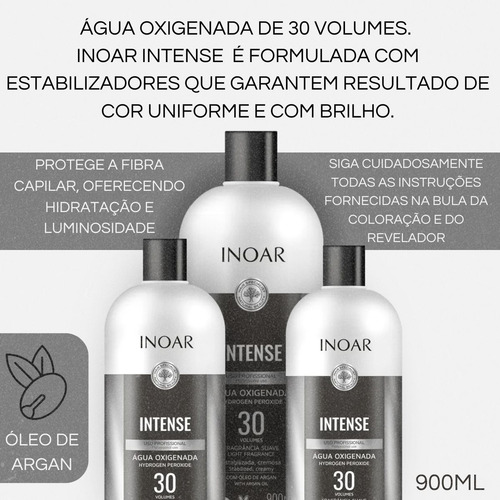 Inoar Água Oxigenada Intense 9% 30vol -900ml Tom Ox 30vol