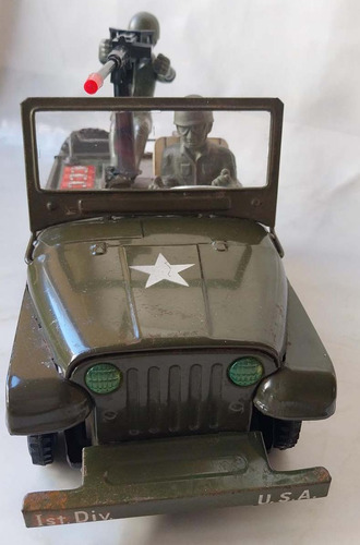 Brinquedo De Lata Gipe Militar T.n Japonês - Não Funciona (Usado)