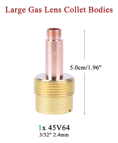 Ba Lente De Gas Con Antorcha De Soldadura Tig, 9 Piezas,