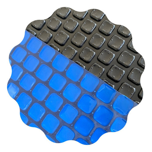 Capa Térmica Para Piscina 5x5 300 Micras + Proteção Uv Cor Black and blue
