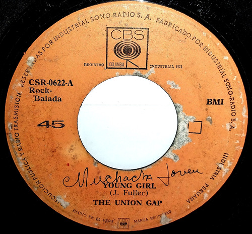 Single 45 The Union Gap - Young Girl + Im Losing You 1969