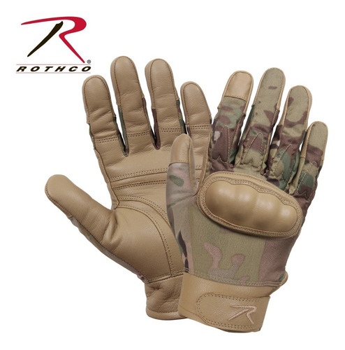 Guantes Táctico Resistente Fuego Nudillos Multicam Rothco Talla M