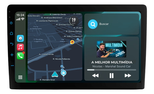 Kit Multimidia Mp5 Pro+ 9'' Fiat Fiorino 2022 Em Diante