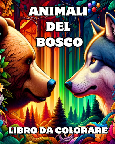 Libro Animali Del Bosco Libro Da Colorare De Caroline J. Bla