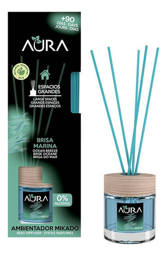 Aura. Ambientador Con Varillas 100ml