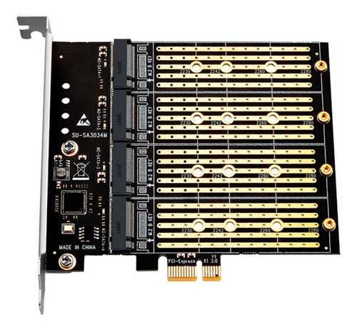 Adaptador Pcie A M.2 Pci Express X1 4 Puertos M.2 B Key Ngff