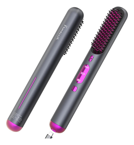 Femalux - Cepillo Alisador De Pelo Inalámbrico, Portátil Par