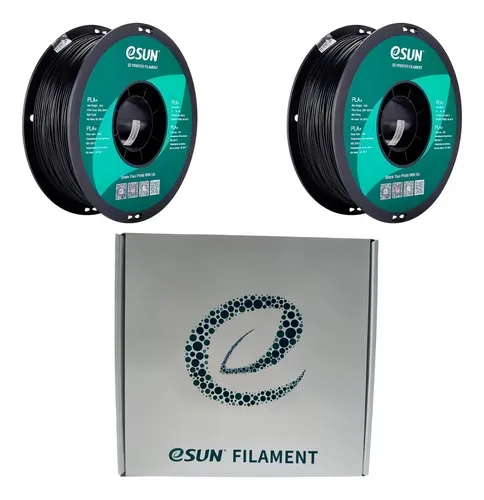 Filamento 3D Esun Pla+ De 1.75Mm Y 2Kg Negro