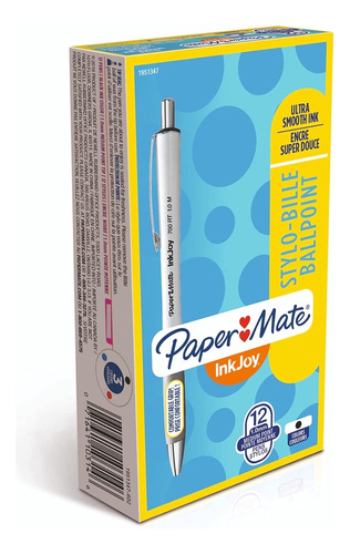 Lapiceras Ballpoint Paper Mate Set 12 U Black