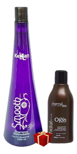 Kellan Smooth Passo 1 Shampoo Profissional 1l + Shamp