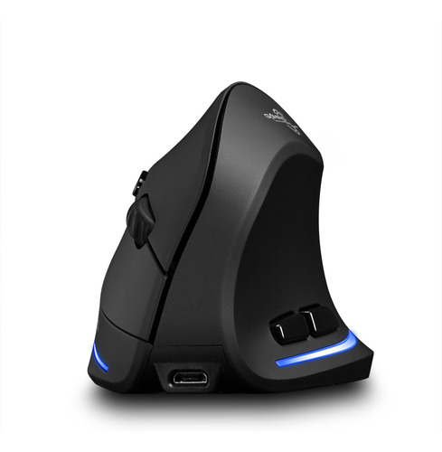 Mouse F-35 Mouse Vertical Sem Fio Ergonômico Recarregável