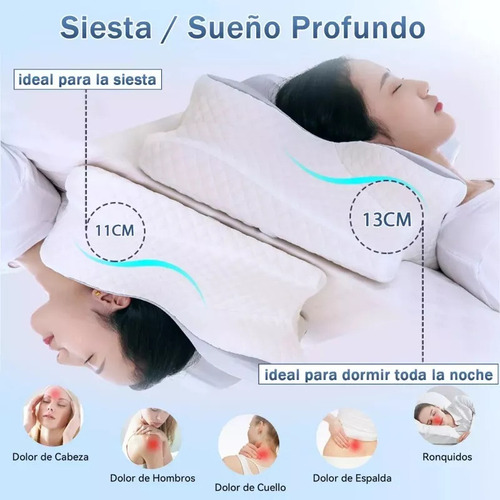 . La Mejor Almohada Ortopédica Cervical Para Dormir 2 En 1