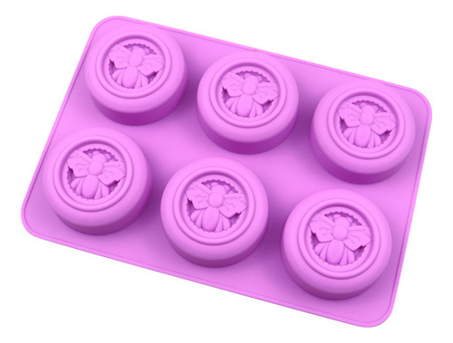 R Cake Mold 6, Jabón Redondo Con Forma De Abeja, Chocolate