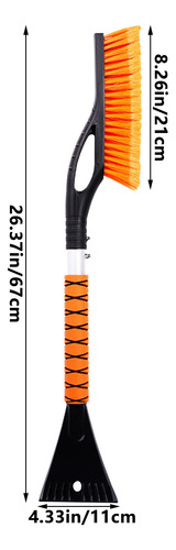 V 2in1 Car Snow Ice Scraper Brush For Car Suv Trucks De 3003