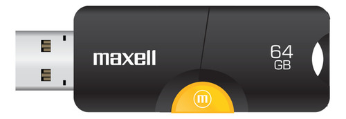 Pendrive 64gb Retractil Maxell Blister 3.0 Flix Negro Flix