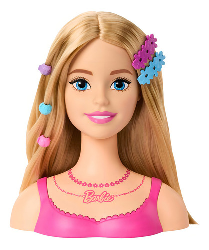 Barbie Styling Cabeza Muñeca Rubia Con Accesorios