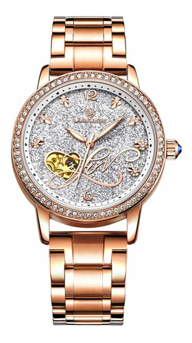 Reloj Mujer Rorios Aa-jb005 Automático Pulso Oro Rosa En