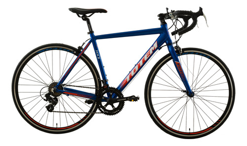 Bicicleta ruta Totem T21B414 MNX R700 S 14v frenos caliper cambios Shimano Tourney A070 color azul