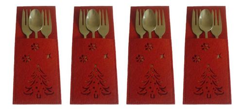 2x 4 Paquetes De Soporte Para Cubiertos, Bolsa Para
