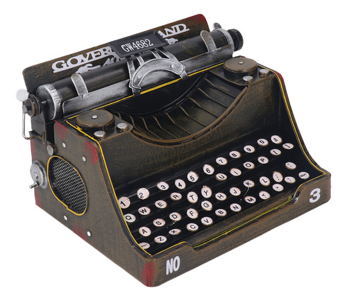 Decoración Retro De Máquina De Escribir Vintage, Robusta Y E