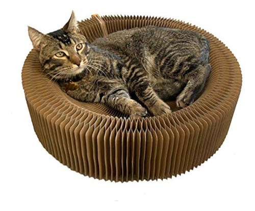 Bobbypet Cat Scratcher Lounge Bed - Forma Redonda Plegable P