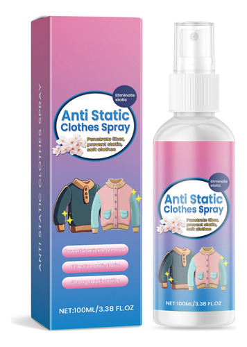 Spray Antiestático Para Ropa S, 100 Ml, Protector Antiestáti