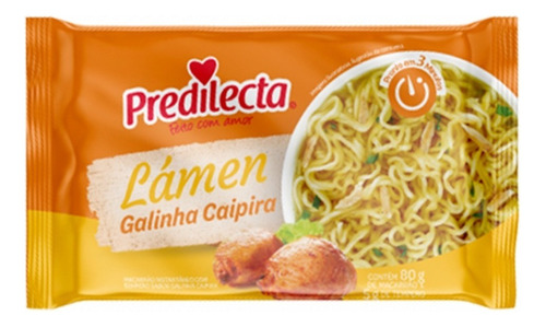 Macarrão Instantâneo Lámen Galinha Caipira Predilecta Pacote 85g