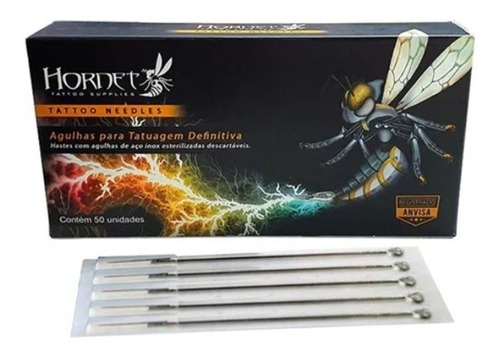 Agulha Hornet Para Tatuagem 50 Unidades Tattoo Profissional.