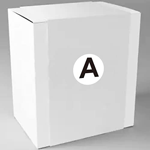Etiquetas De Inventario De Letra A, Etiquetas Redondas ...
